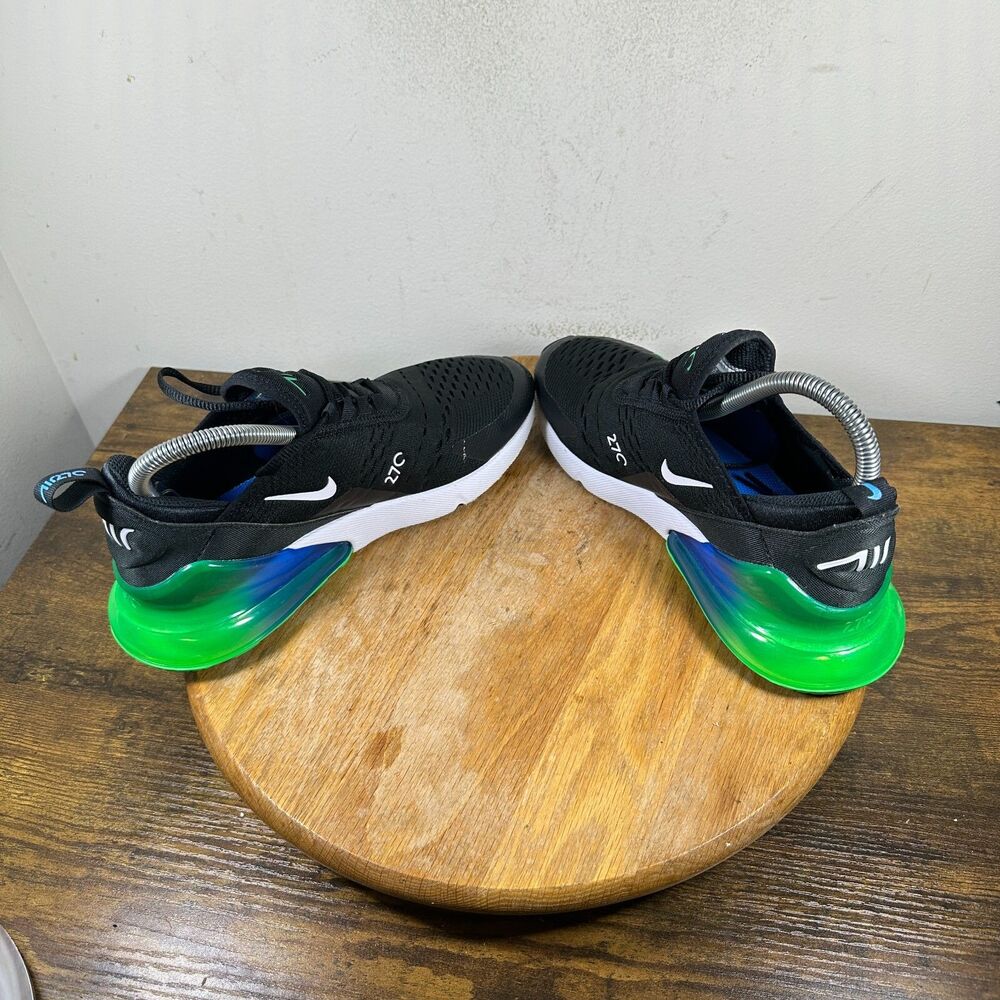 Nike Air Max 270 GS Black Green Blue Shoes Women's Size 7.5 FZ4356-001 - Picture 5 of 8